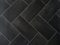 PVC Bodenbelag Vinylboden verschachtelte Fliesen,schw., Zuschnitt (4m breit, 3m lang)