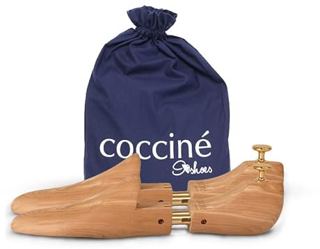 Cocciné -Schuhspanner für Damen und Herren | Zedernholz | Schuhdehner | Schuherweiterer | 1 Paar (+ 1 Cocciné - Beutel), 43-44