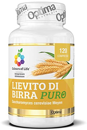 Colours of Life Lievito di Birra Puro - Integratore di Lievito di Birra, naturalmente ricco di nutrienti - Vegano, 120 compresse
