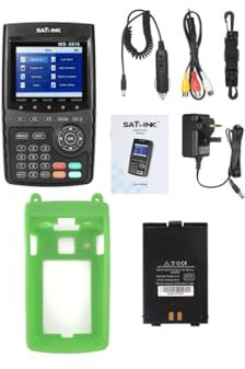 Pack SATLINK WS 6916 HD - Medidor de campo satélite DVB-S2 HD + batería adicional + carcasa silicona verde +