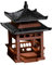 BESPORTBLE Mini-Pagode-Statue Miniatur-Japanischer Feengarten-Pavillon Figur Für Blumenvase Mikro-Landschaft Asiatischer Zen-Garten Zuhause Aquarium Puppenhaus-Dekoration