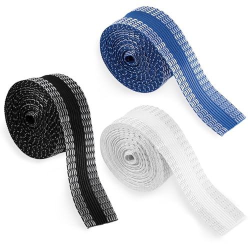 Heclia Nastro orlato per pantaloni 3,2 yard 3 colori da applicare con il ferro da stiro, orlo lavabile senza cuciture, bordatura bordatura modificata, nastro autoadesivo corto in tessuto per jeans