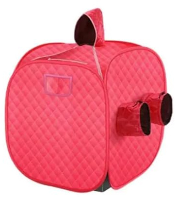 Sauna a vapore, Tenda Pieghevole Portatile Per Sauna A Vapore Con A, Per Dimagrire Tutto Il Corpo Per Una O Due Persone,per casa SPA Bagno Hotel(Two-person-Red)