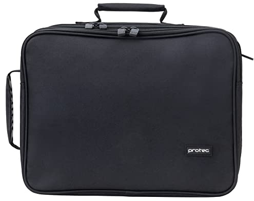 Protec Clarinet/Oboe Deluxe Case Cover with Large Storage Pocket, Black, Model A307