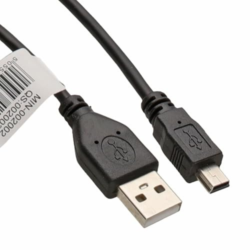 kenable USB 2,0 24AWG Hi-Speed A Zum mini-B 5 Polig Kabel Strom & Daten Anschlusskabel 1,8 m [1.8 Meter/1,8m]