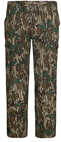 Mossy Oak Pantalones de Caza Ligeros de Camuflaje para Hombre y Hombre, Pantalones Tibbee