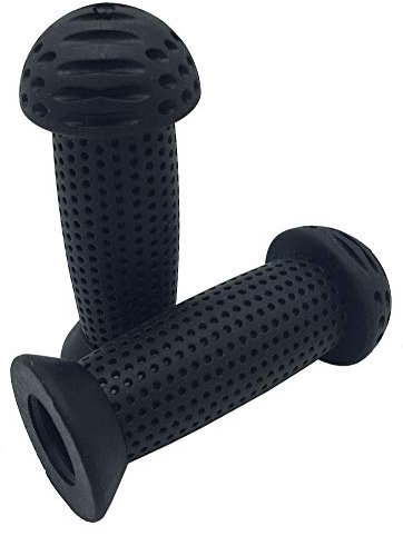 Yowanted Bunte rutschfeste Kinderfahrradgriffe für Kinder, Mädchen, Jungen, Fahrrad, Dreirad, Skateboard, Roller (A-Schwarz)