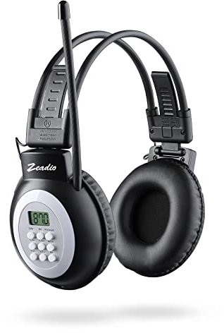 Zeadio Casque Radio, Portable Radio FM personnelle stéréo Casque Radio récepteur pour la Marche, Le Jogging et Le Travail Quotidien