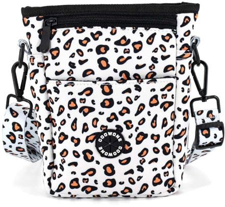 COOWONE Leckerlibeutel für Hundetraining, Leckerlibeutel für Hunde, Leckerlibeutel mit Kotbeutelhalter, Gürteltasche für Hunde, Welpentasche für Spaziergänge, Training, freihändige Leckerlibeutel