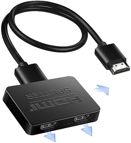 Avedio Links Répartiteur HDMI 1 entrée 3 sorties 1,2 m - Distributeur 4K (Miroir Uniquement) pour Xbox PS5 Fire
