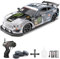fisca 4WD Ferngesteuertes Auto,1:16 Skala 2.4GHz 18+KM/H High Speed RC Auto mit LED Lichtern, RC Rennwagen Spielzeug für Jungen Mädchen (SC-16A05-1)