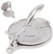 Tortilla Press Cast Iron, 6.4 Inch/16 cm Aluminum Tortilla Maker, Pre-Seasoned Flour & Quesadilla Press Taco Maker, Roti Maker Chapati Machine, Tool to Make Indian Style Food for Cooking, Silver