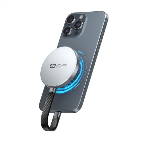 SAN ZANG MASTER Ultradünne 7mm Magnetische-Externe SSD 512GB- Modernes Minimalistisches Design & Hohe Speicherkapazität SSD Festplatte Extern/Leichtes Aluminiumgehäuse/USB-C Kompatibel mit PC/Laptop