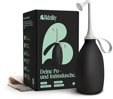 Bidetlity Intimdusch 3.0, Bärbar Resebidé, Hållbar, Med Resväska, Bpa Fri | Ny duschhuvud, ersätter våtservetter, sparar toalettpapper, resväska ingår
