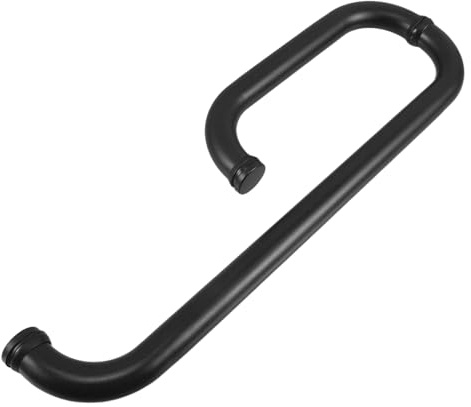Veemoon Maniglia senza Barriere per Porta Doccia in Acciaio 304 Nera Maniglia Rotonda Ergonomica per Vetro Kit di Sostituzione per Porte Scorrevoli in Bagno Accessorio per Sicurezza e