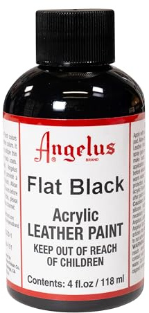 Angelus Acrylic 4 Ounce Paint (Flat Black)