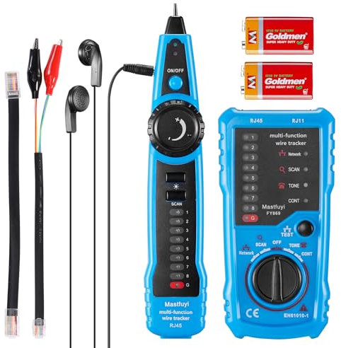 Tester per cavi di rete, Wire Tracker multifunzione, Tracer con suono campione, RJ11 RJ45 Line Finder, rete Ethernet LAN Cat5 Cat6 cavo di manutenzione, collaudo della linea telefonica