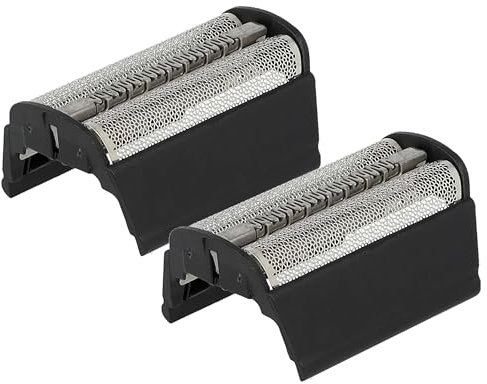 vhbw 2x Grille double compatible avec Braun Flex Integral 5315, 5412, 5414, 5316, 5410, 5416, 5415 rasoir électrique + cadre, noir