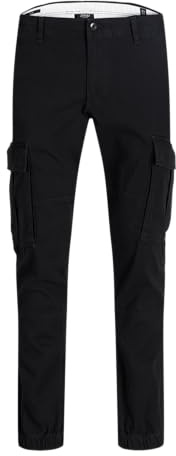 JJ REBEL Pantaloni Cargo da Uomo Jrebmichael Slim Show Noos, Nero, 33W x 30L