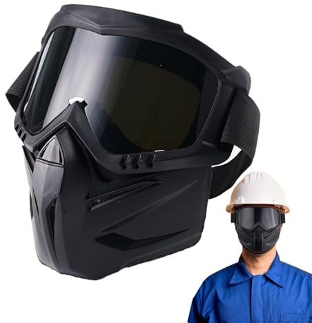 Bouclier de soudage, visage de tête de soudage, équipement de protection portable de 18 cm, lentilles auto-obscurcissantes, couvre-chef respirant pour lieu de travail, garage