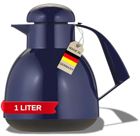 Helios Day Kunststoff-Isolierkanne mit Drehverschluss 1,0 l dunkelblau