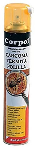 Corpol Woodworm Polill Tratamiento para madera en aerosol anti-carcoma en aerosol 500 ml