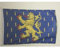 AZ FLAG - Drapeau Franche-Comté - 45x30 cm - Pavillon Nautique Franc-Comtois - Province Spécial Bateau Et Extérieur En Maille Bloquée Avec Anneaux Plastiques Intégrés - 30g