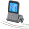 Rosenstein & Söhne Backofenthermometer Funk: Funk-Braten- & Ofenthermometer mit 2 Fühlern & XL-Display, bis 250 °C (Backofenthermometer kabellos, Thermometer Backofen Funk, Geschenk Herren)
