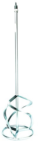 Toolty Professional Mixing Paddle 160 x 750mm - M14 Thread - Galvanized Mixer, Whisk, Stirrer - Negative 3-Blade - for Plaster, Gypsum, Adheives, Concrete, Cement, Glue, Paint, DIY - TLTY-1673P