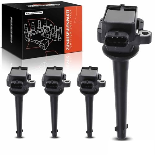Frankberg 4x Bobine d'Allumage Compatible avec Micra II K11 1.0i 16V 1.4i 16V 2000-2002 Remplacer# 0221504017,224481F700