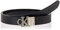 Calvin Klein Jeans Damen Mono Hardware REV 25MM Grtel, Black/Fashion Black, 80 cm
