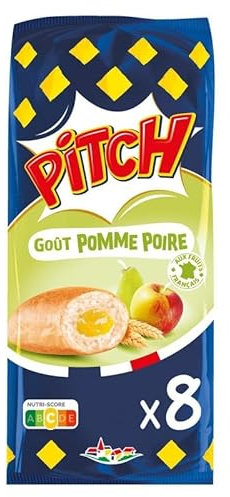 PITCH - Pitch Brioche Pomme Poire - Savourez le petit déjeuner comme jamais auparavant - 300g de pur plaisir viennois. - Lot De 4 - Vendu Par Lot