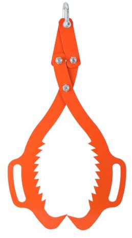 ECUTEE 30 Zoll Forstzange für Baumstämme bis 762 mm, 500kg Zugkraft Rückezange Holzzange Holzgreifer, Hebezange mit 2 Klemmdornen zum Fassen und Transportieren von Holz