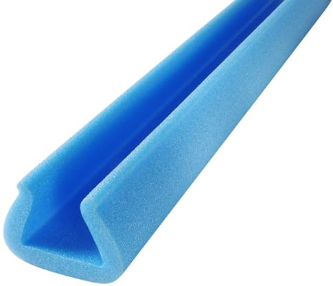 Foam Hand Rail, Door Frame & Spindle Protection - 2 mt 60mm x 80mm | Heavy Duty Lightweight Foam Flexible Protection | 100% Recycled | TRIOPLUS