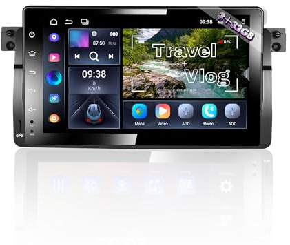 Amaseaudio 9 Android 14 Car Stereo for BMW E46 3 Series 1999-2004, wireless carplay android auto, DSP+, support GPS navi Wifi Bluetooth 5.0