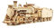 Zug-3D-Puzzle-Modell-Bausatz, Holz-Dampfzug mechanische Puzzle-Modell Spielzeug, Selbstmontage, mechanische Struktur Handwerk (Züge)