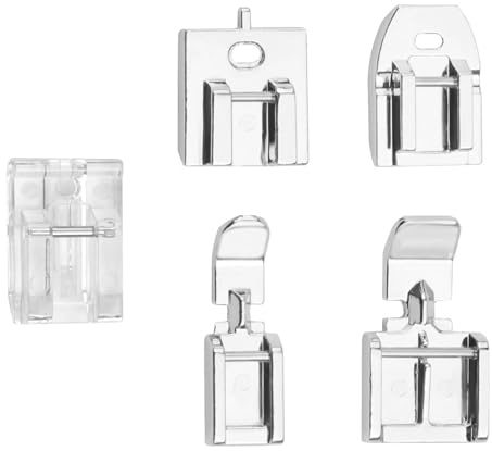 5Pcs Zipper Foot for Sewing Machine, Invisible Zipper Foot Accessories Compatible with Brother Singer Janome Household Low Shank Sewing Machines
