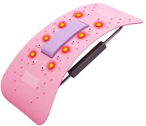 Ancsttu Tabla De Estiramiento Para La Espalda - Masajeador De Tracción Ajustable | Dispositivo De Estiramiento Lumbar Para Crujidos,de Molestias Cervicales para Mujeres y Hombres en Hogar