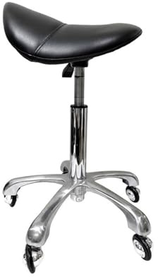 Taburete ergonómico con Silla de Montar, Silla giratoria con Ruedas y Altura Ajustable, Capacidad de Peso de 440 Libras, for Salones, spas, oficinas