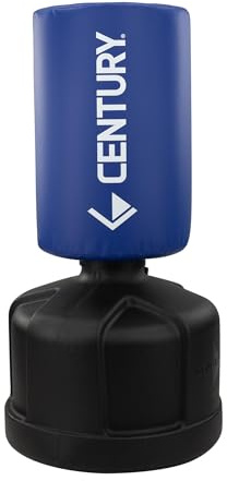 Century Wavemaster Powerline Extra Large, Freestanding Kickboxing Bag, Martial Arts Punching Bag, Eight Height Adjustments, Karate, Tae Kwon Do, MMA, High-Density Foam (Blue)