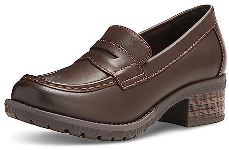 Eastland womens Holly Penny Loafer, Brown, 7.5 US