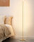 EDISHINE Lampada da Terra LED, 19W Piantana Dorata Dimmerabile, Lampada da Lettura Moderna con Interruttore a Pedale, Bianco Caldo 3000K, 146cm Colonna per Soggiorno, Camera da Letto, Sala Giochi