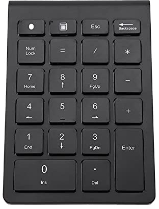 Lazimin Mini Pavé Numérique sans Fil à 22 Touches, Clavier Numérique Rechargeable Bluetooth Ultra-Mince pour Windows/iOS/Android