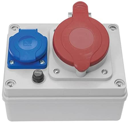 CEE Kombi Steckdose Wandsteckdose 32A 5-polig IP44 B.1090-S