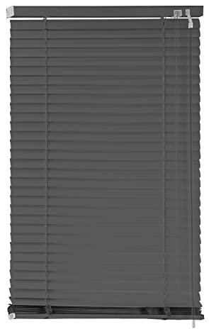 EXKLUSIV HEIMTEXTIL Aluminium Jalousie Lamellen 60 x 130 cm Grau