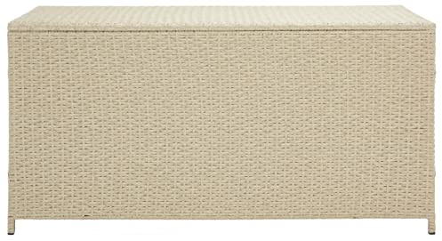 SAFAVIEH Outdoor Collection Oliveira Beige/White Cushion Box