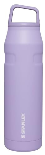 STANLEY IceFlow Cap and Carry Water Bottle 36 oz | Wide Mouth Twist Lid | Lightweight and Leakproof for Travel and Sports | Insulated Stainless Steel | BPA-Free | Lavender