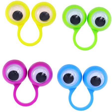 UPKOCH 10 Stück Lustige Fingerspielzeuge Jungenspielzeuge Monster-Fingerpuppen Goodie-Bag-Spielzeug Puppen Für Kinder Augäpfel Ringspielzeug Fingeraugen Fingerpuppen