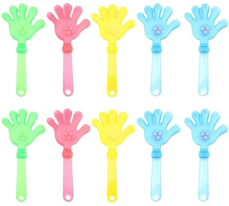 Pack Of 10 Light Up Hand Clappers For Parties And Music Festivals Clap Hands Toy Noisemakers Night Event Accessory