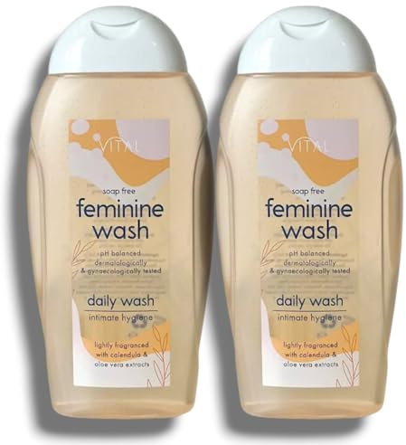 2x Vítāl | Soap Tree Feminine Wash - With Calendula and Aloe Vera Extracts | pH Balanced, Daily Intimate Hygiene with, Lightly Fragranced | 300mL Each